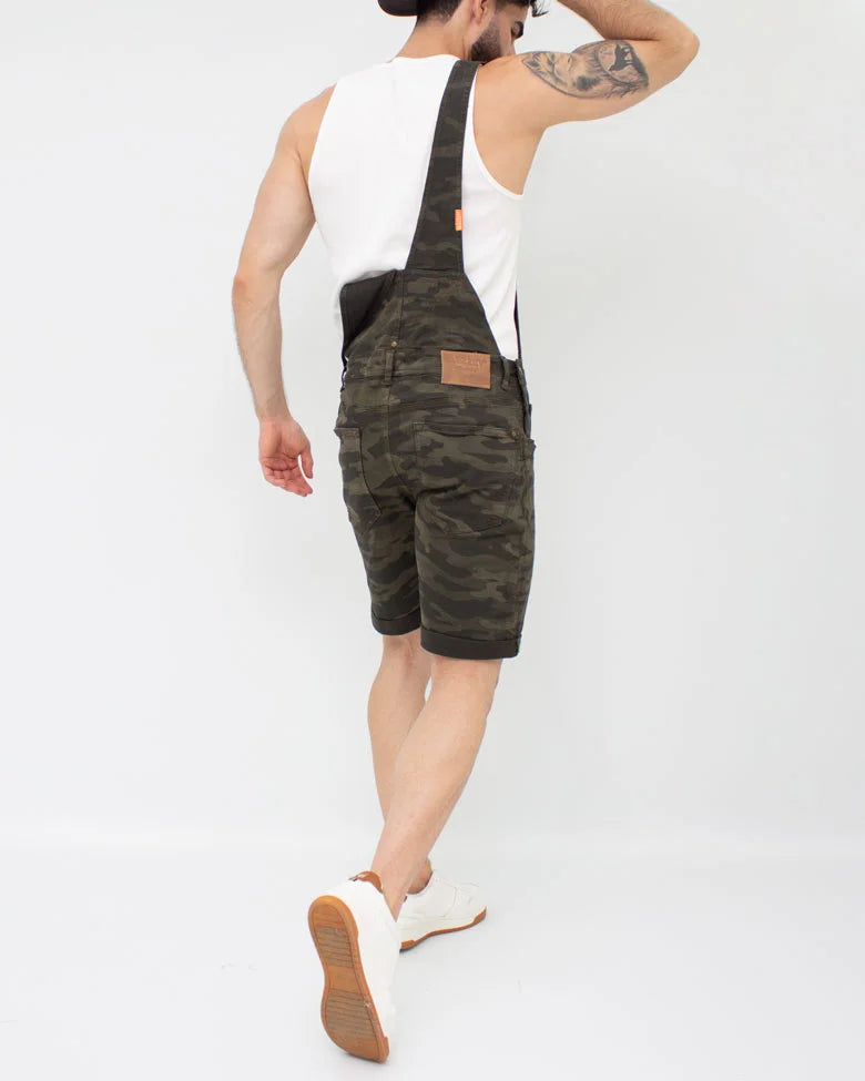 Military Short Denim Overalls