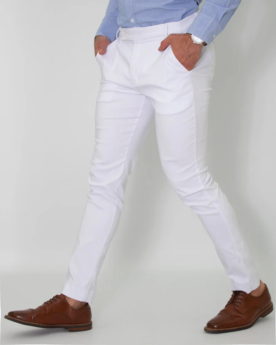Pantalón Flexible Blanco