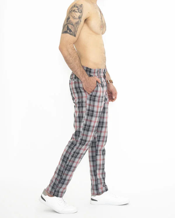 Pantalón Clásico Estilo Escocés