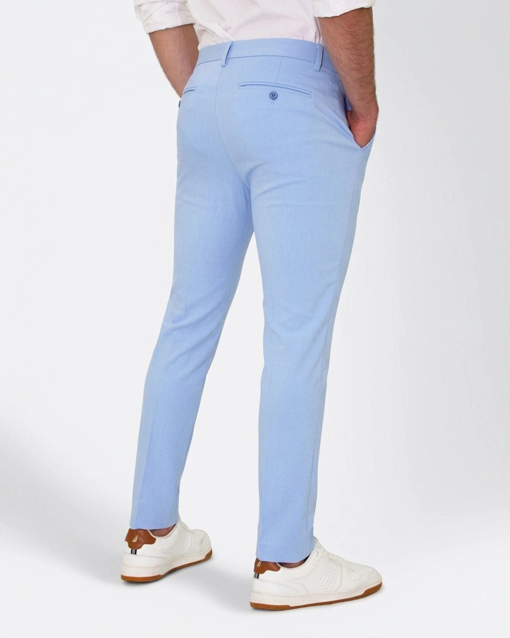 Pantalón Flexible Azul Claro