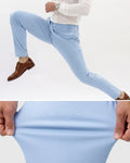 Light Blue Flexible Trousers