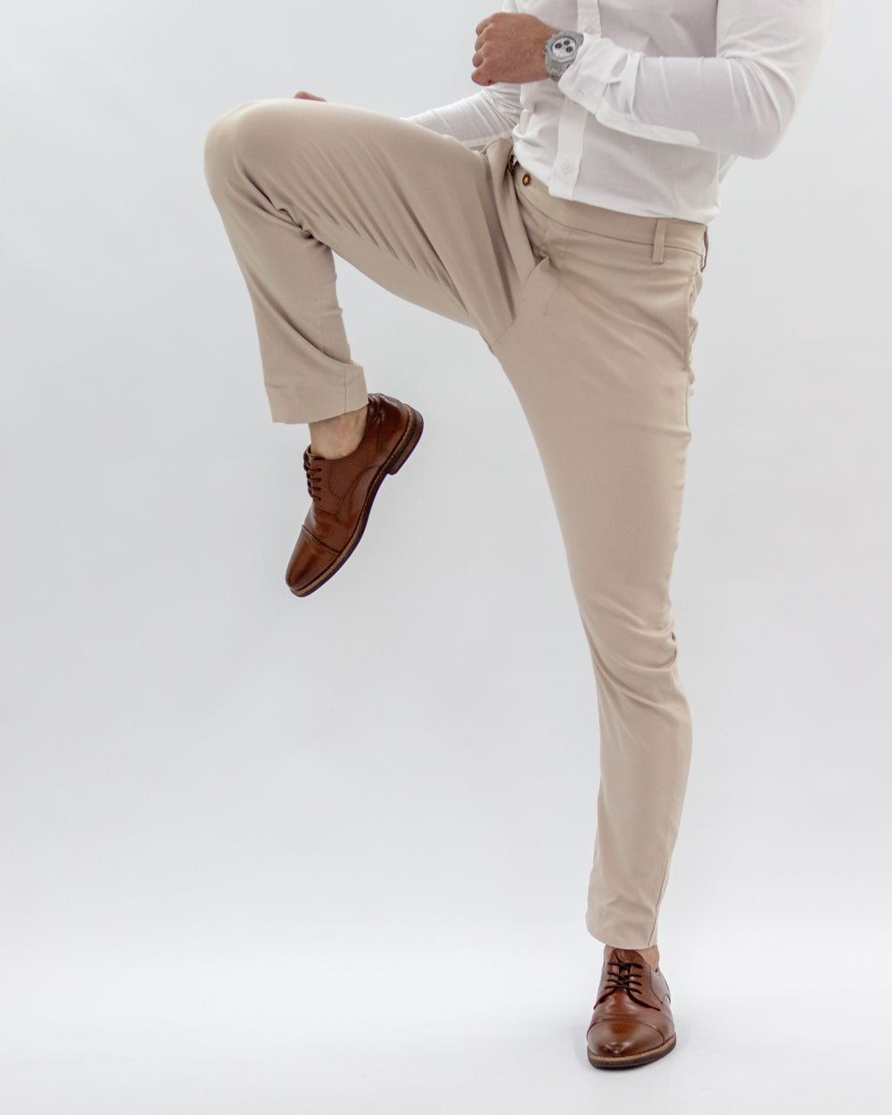 Pantalón Flexible Beige
