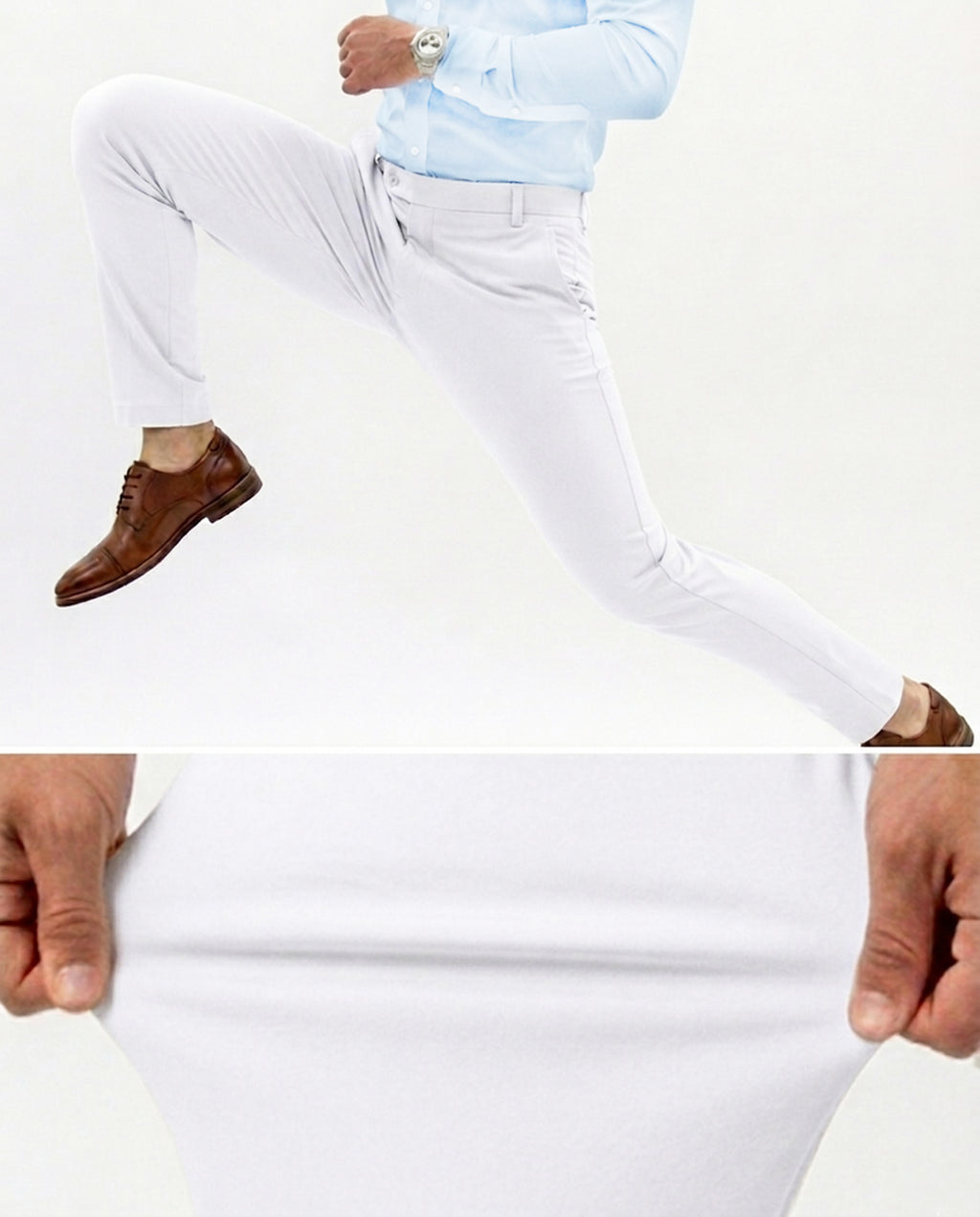 Flexible White Pants