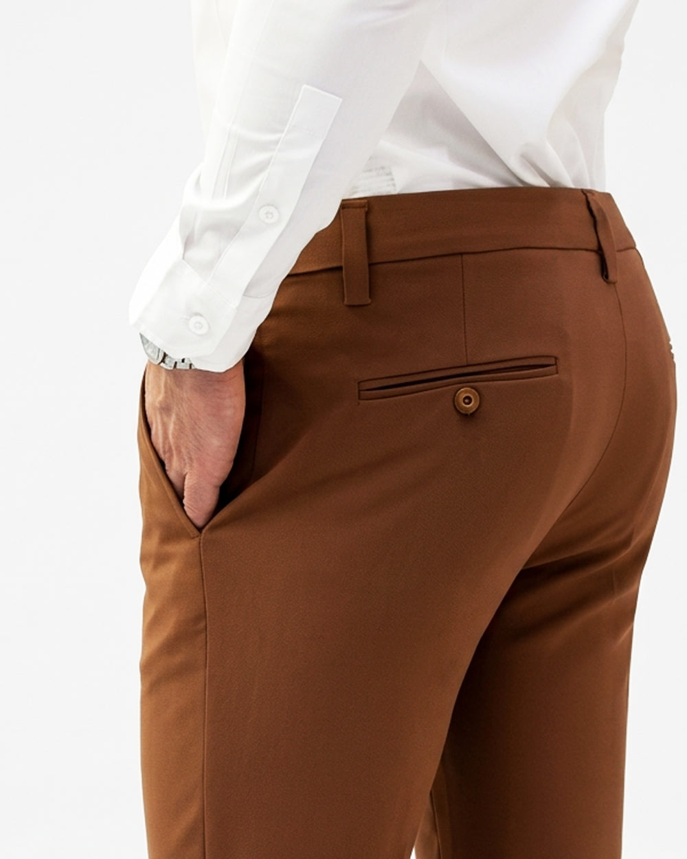 Flexible Medium Brown Pants