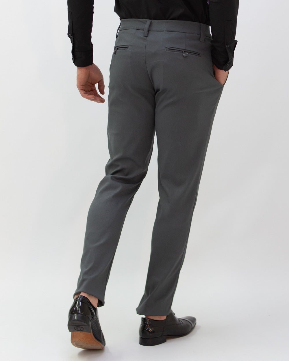 Pantalón Flexible Gris Oscuro