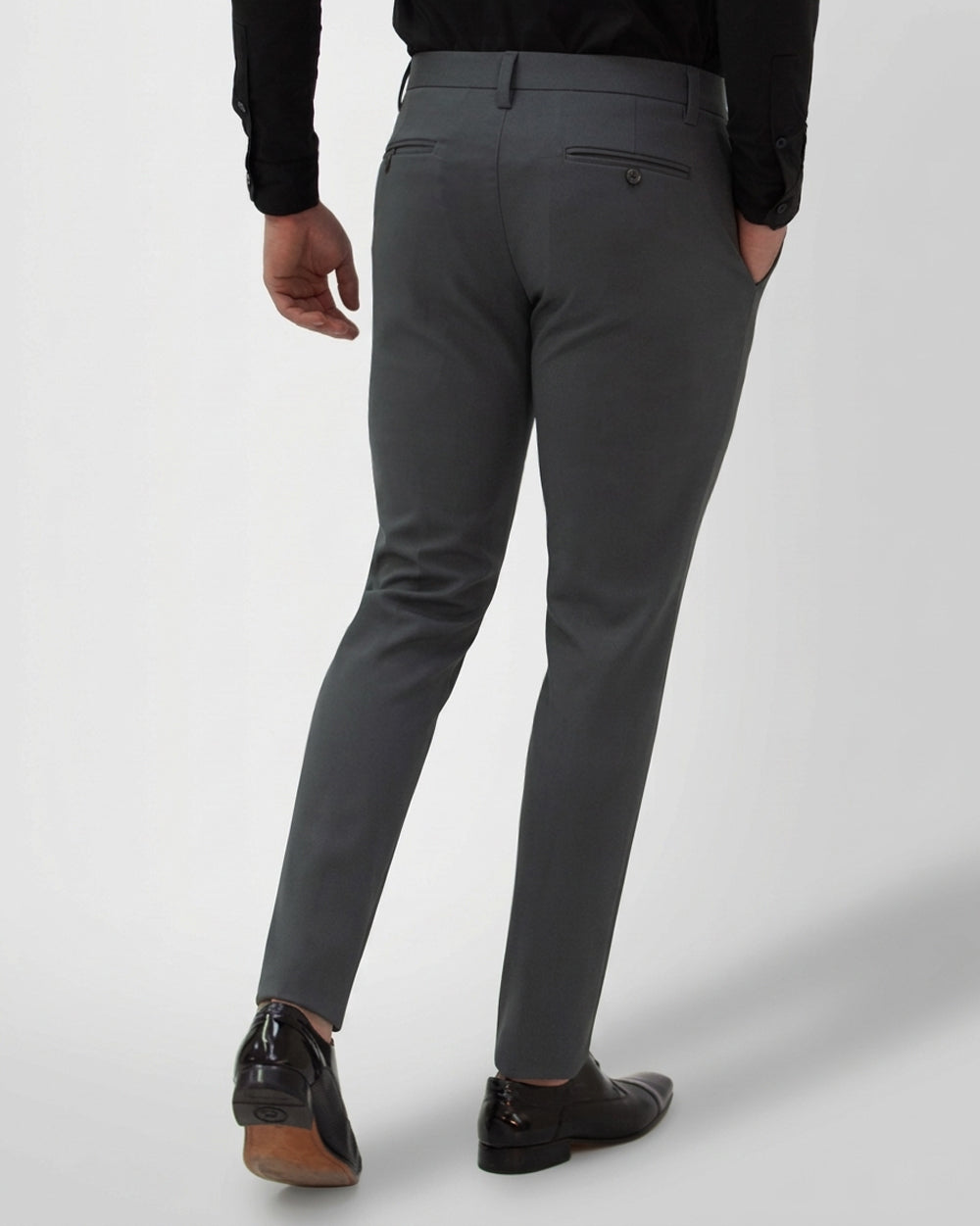 Dark Grey Flexible Trousers