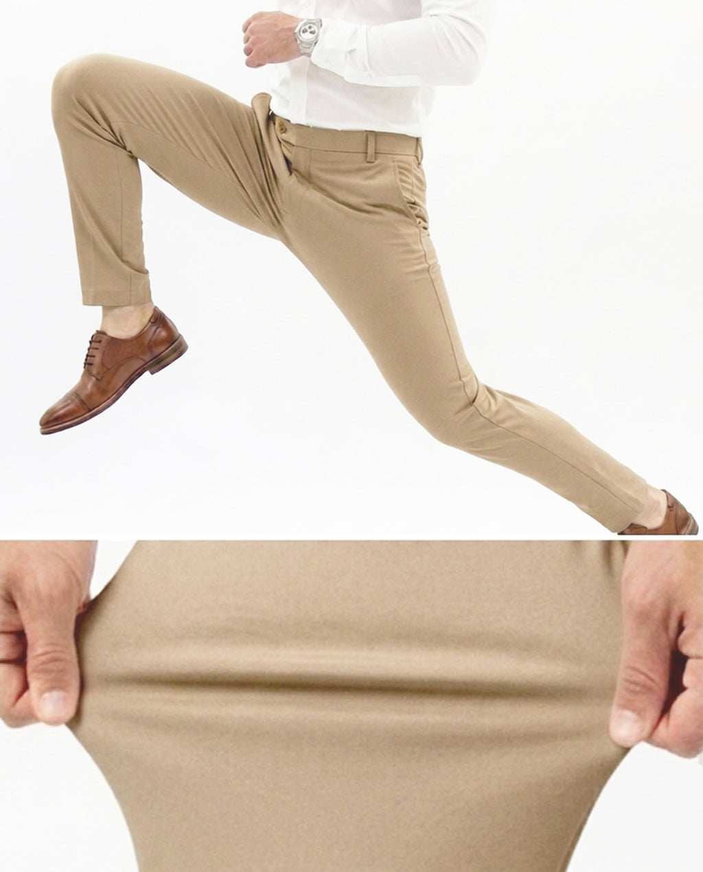 Flexible Khaki Pants
