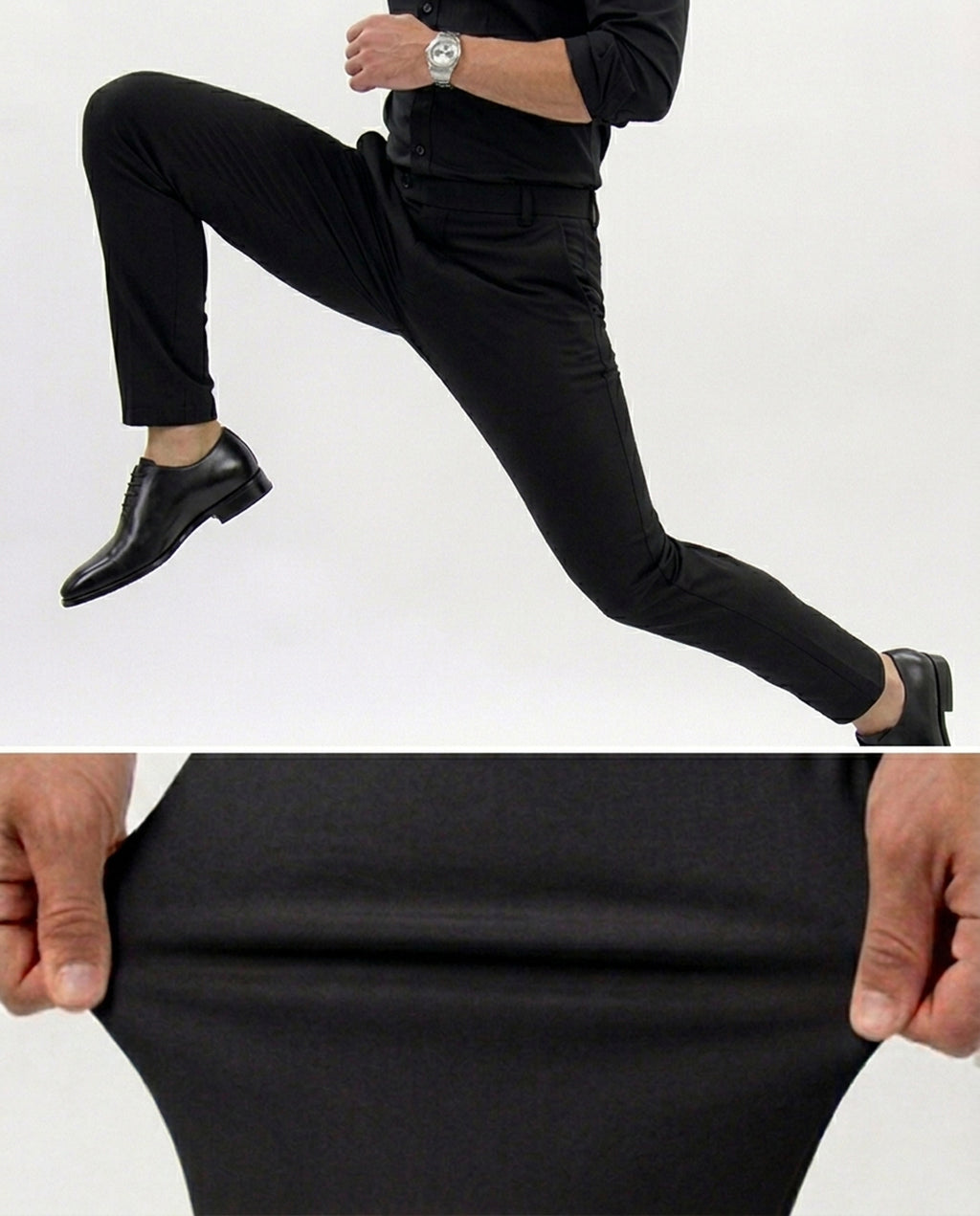 Black Flexible Pants