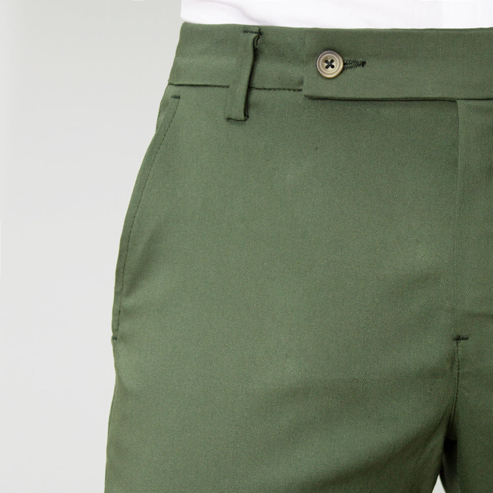 Flexible Bottle Green Trousers