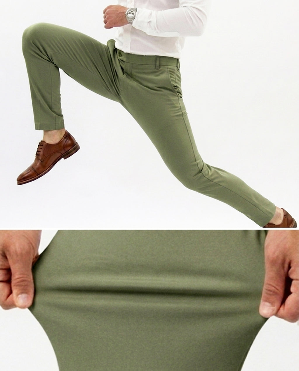 Flexible Olive Green Pants
