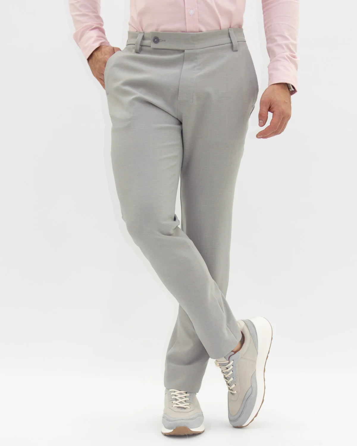 Pantalón Gris Claro 4Way Stretch