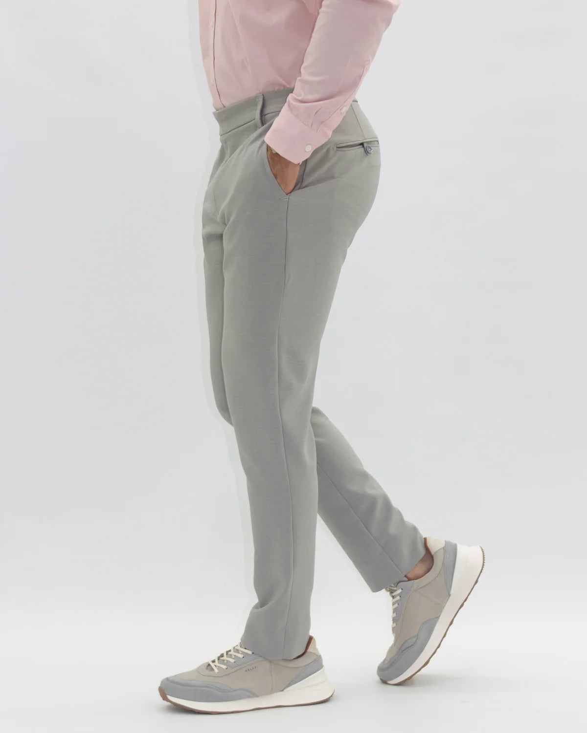 Pantalón Gris Claro 4Way Stretch