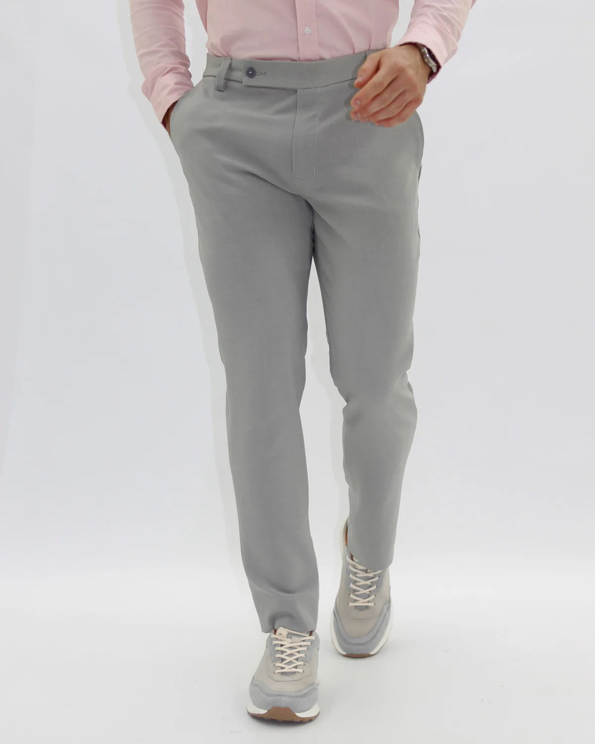 Pantalón Gris Claro 4Way Stretch