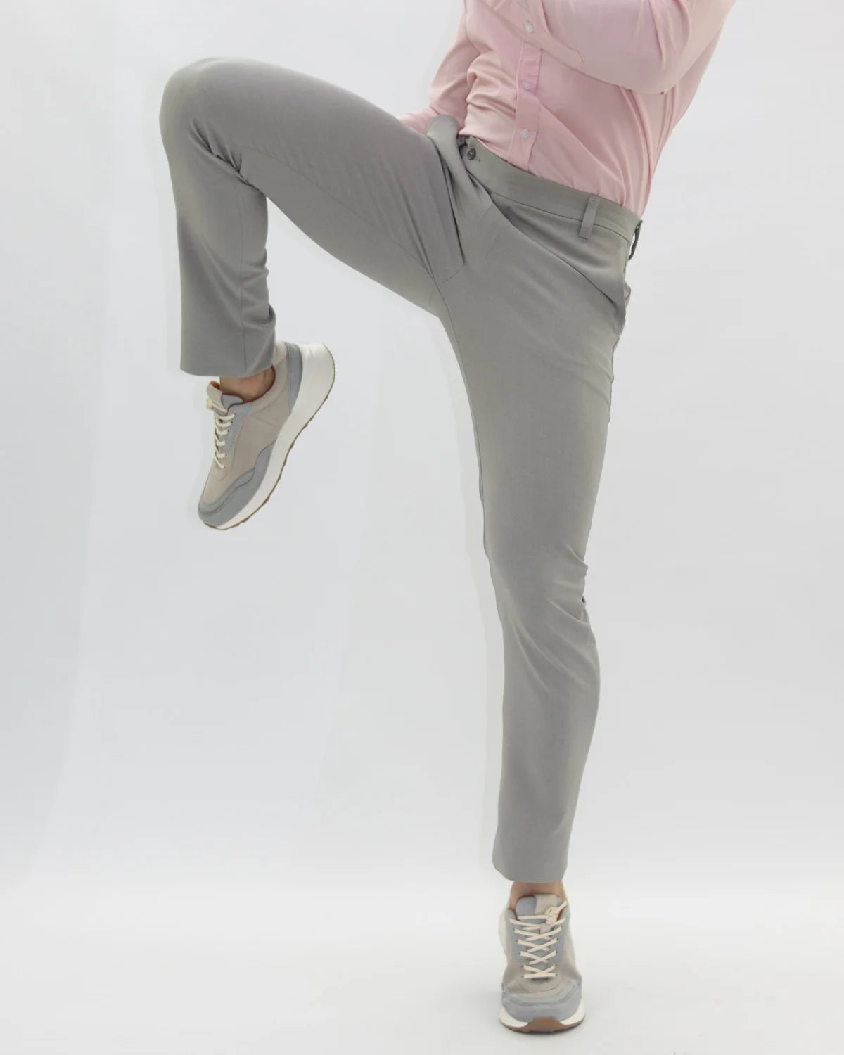 Pantalón Gris Claro 4Way Stretch