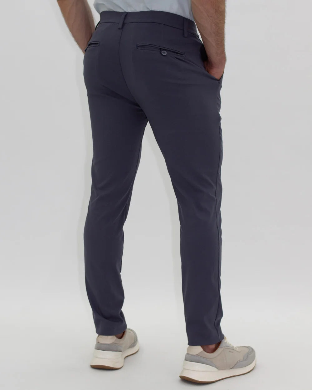 Pantalón Flexible Gris Azulado