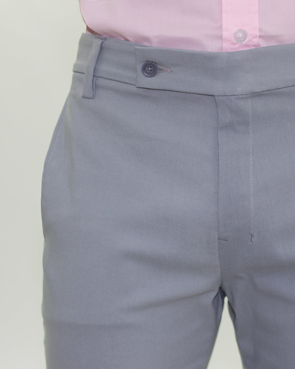 Pantalón Flexible Gris Claro