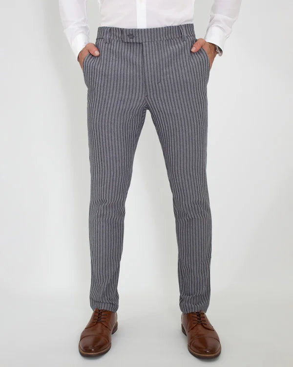 Pantalón Gris Rayas