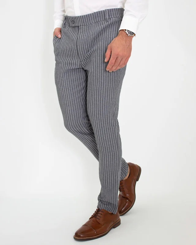 Pantalón Gris Rayas