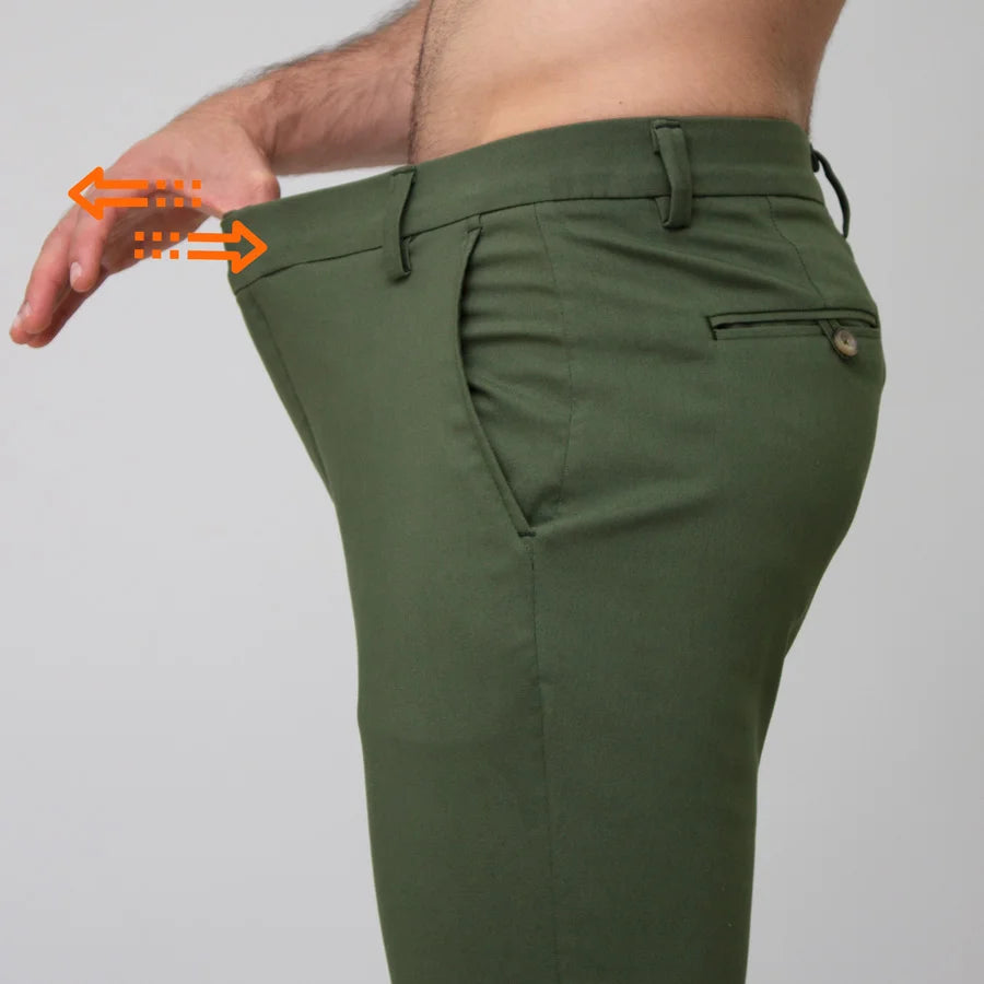 Pantalón Flexible Verde Botella