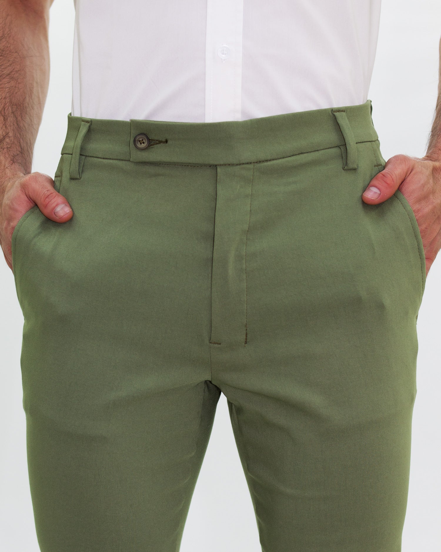 Pantalón Flexible Verde Oliva