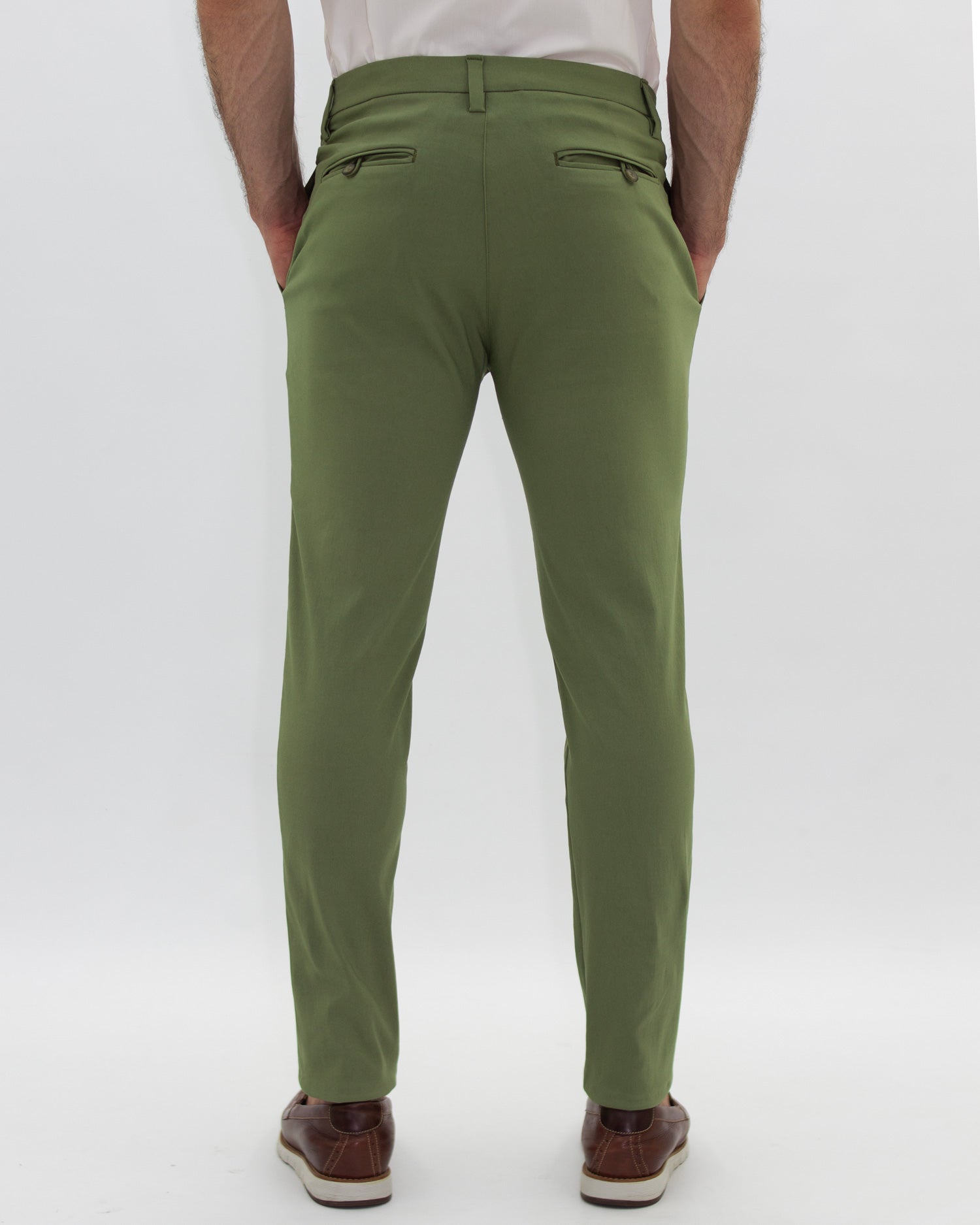 Pantalón Flexible Verde Oliva