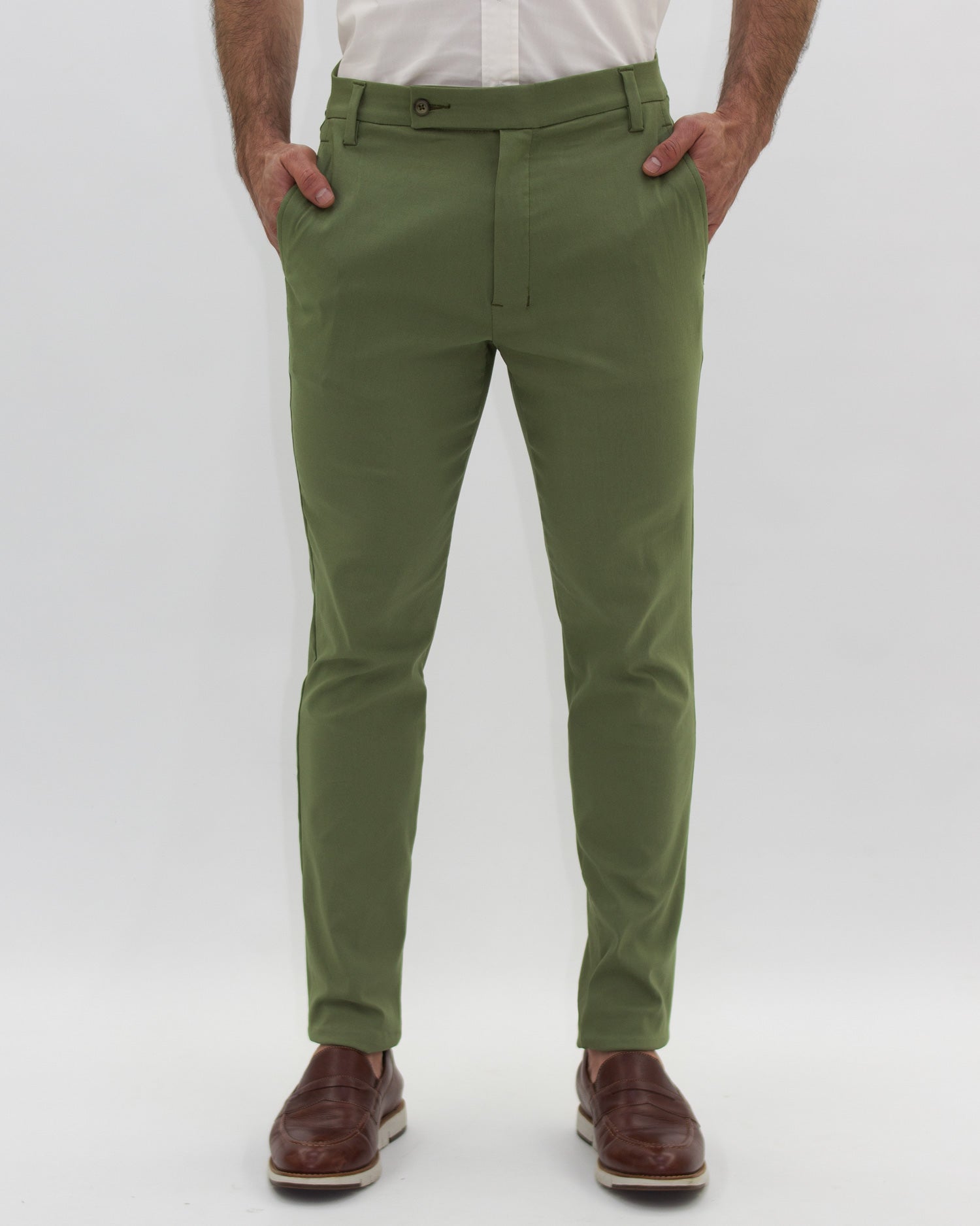 Pantalón Flexible Verde Oliva