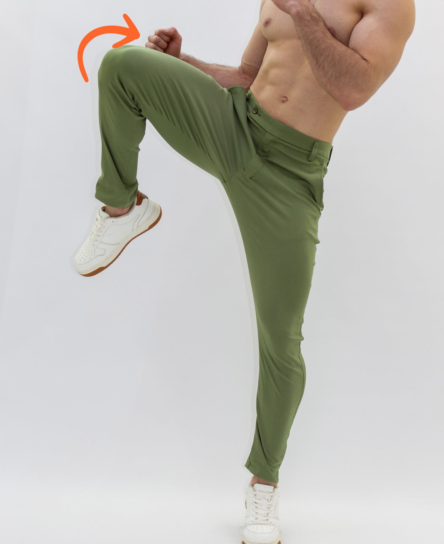 Pantalón Flexible Verde Oliva