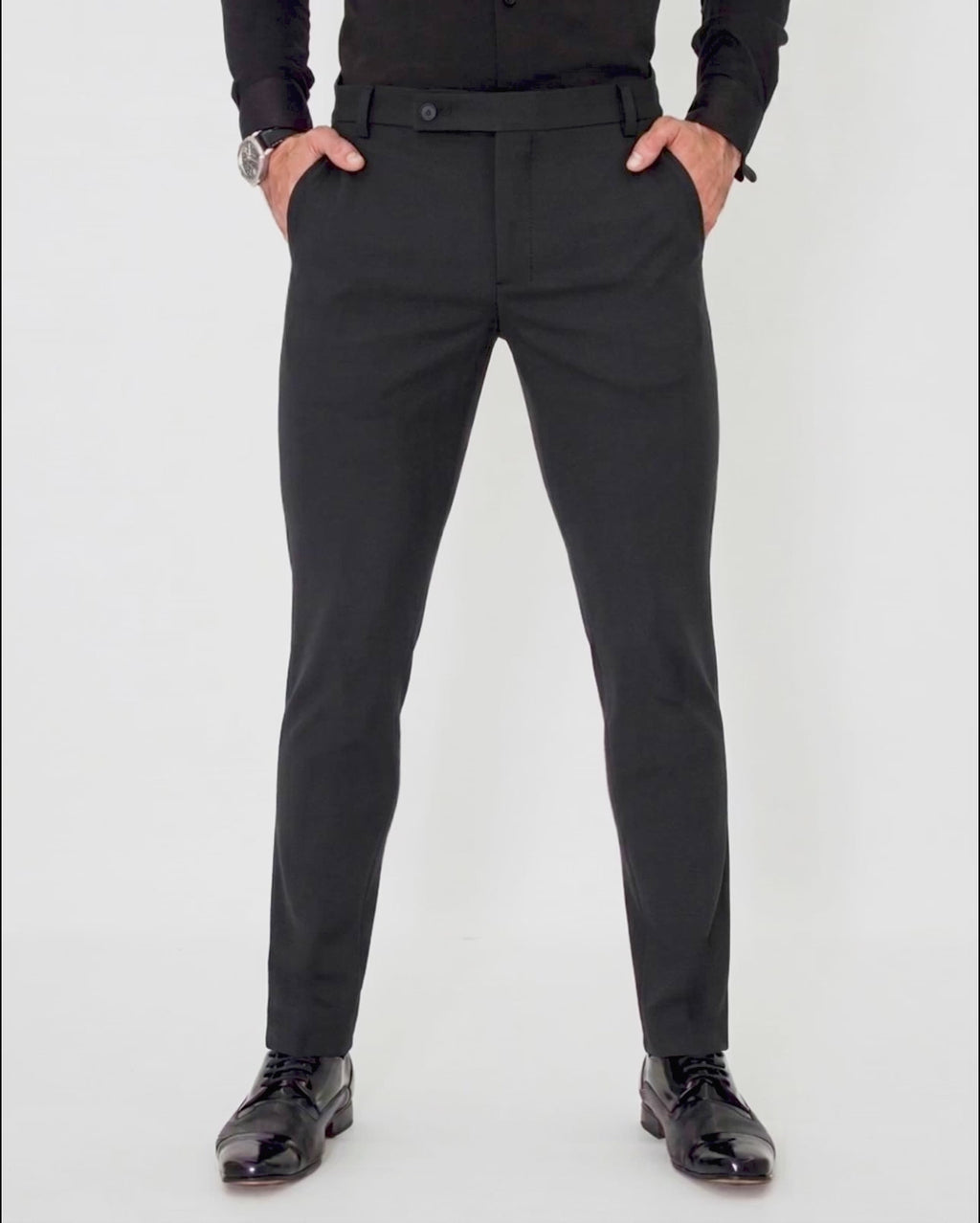 Black Flexible Pants
