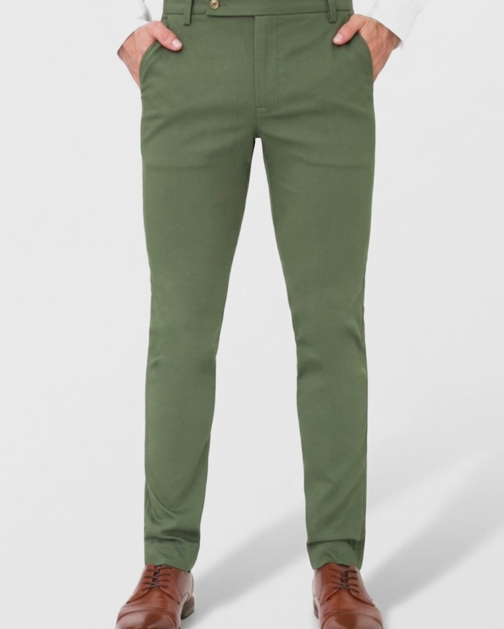 Flexible Bottle Green Trousers