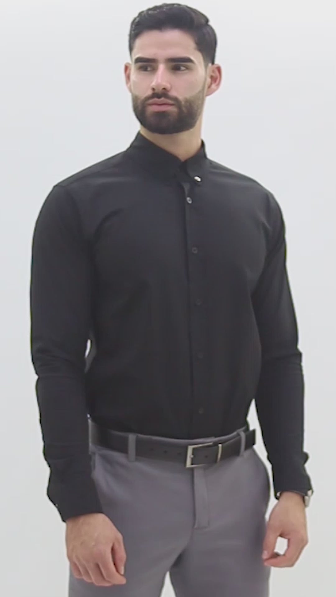 Camisa Flexible SlimFit Negro