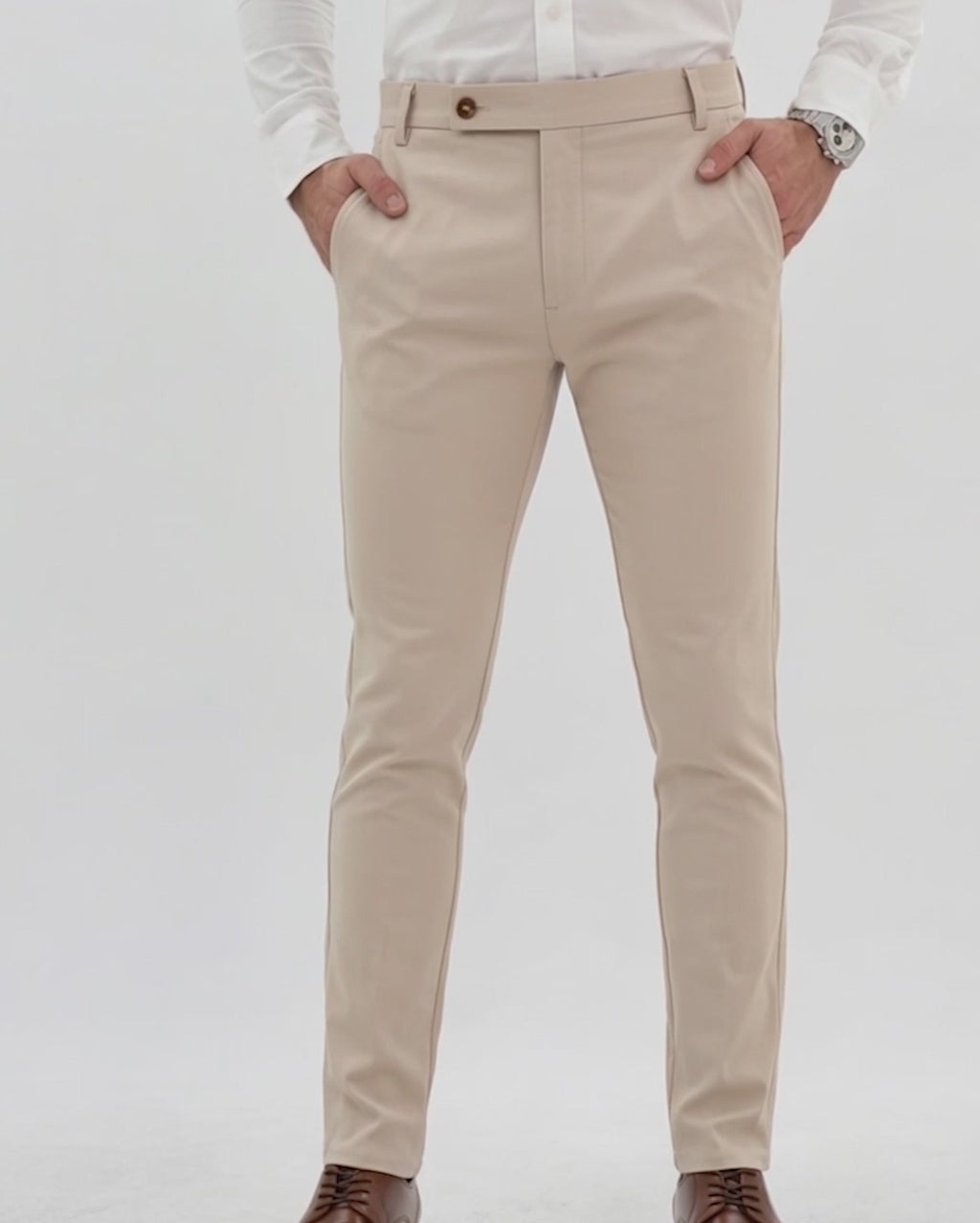 Flexible Beige Pants