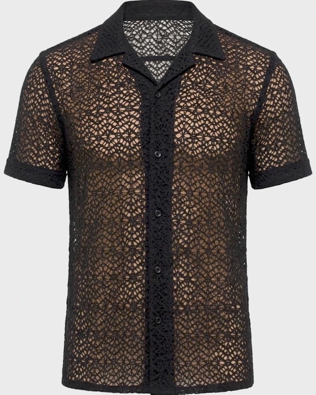 Summer White Mesh Shirt