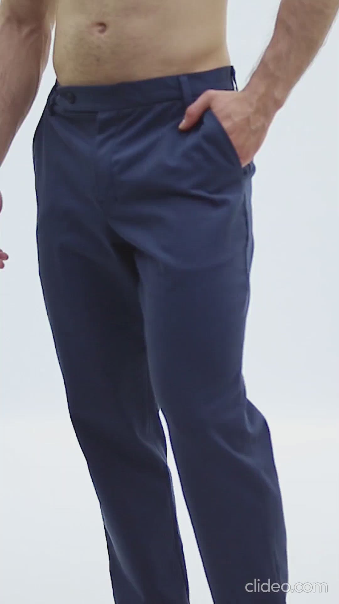 Classic Straight Grey Trousers