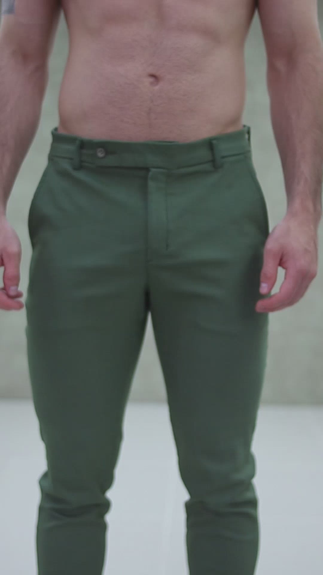 Pantalón Flexible Verde Botella