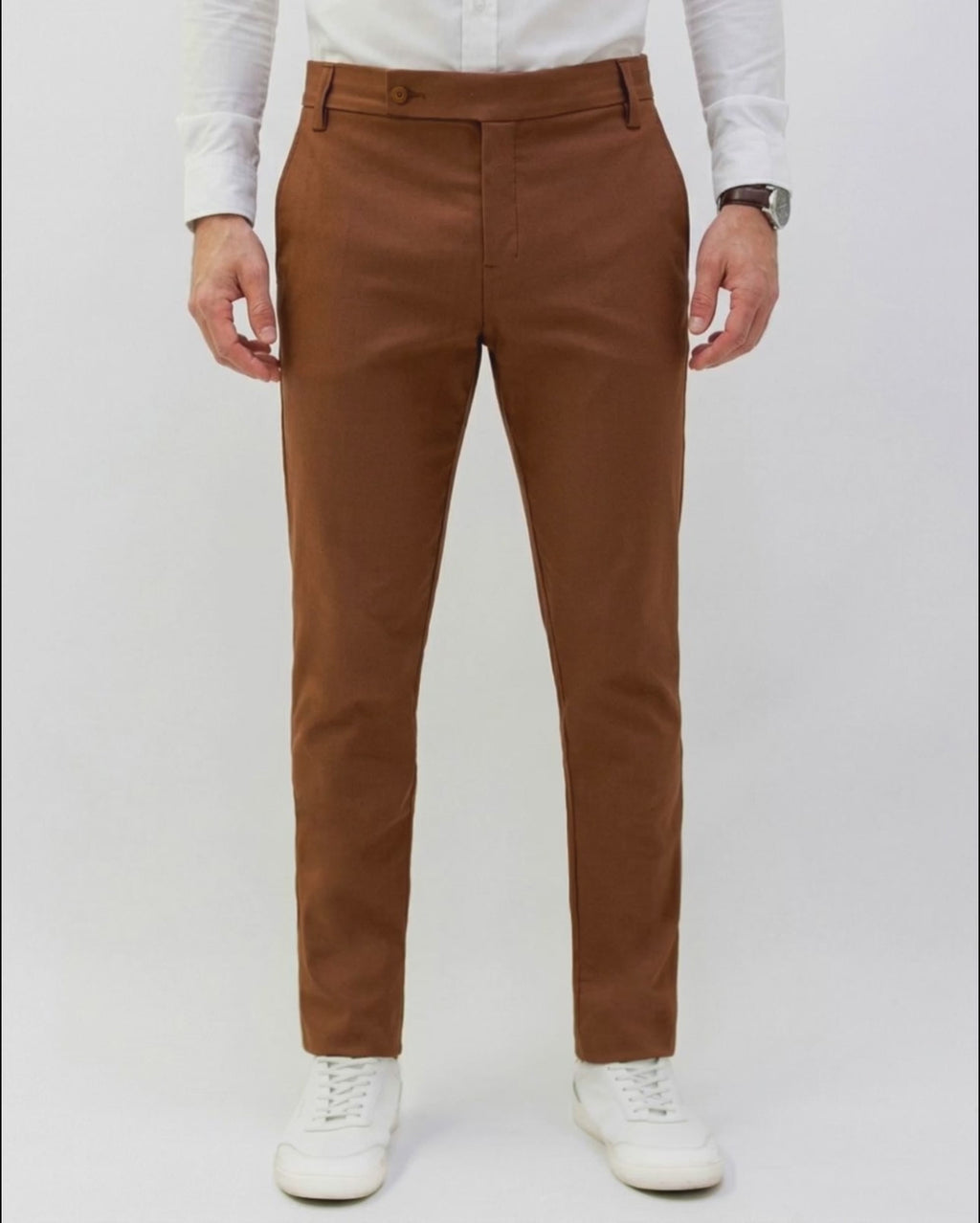 Flexible Medium Brown Pants