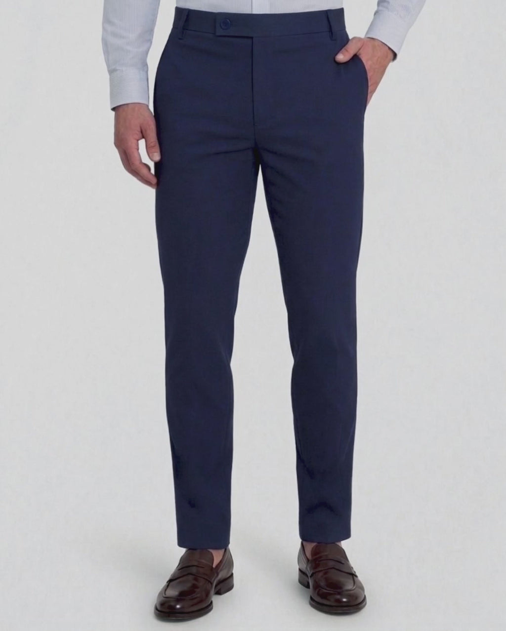 Navy Flexible Trousers