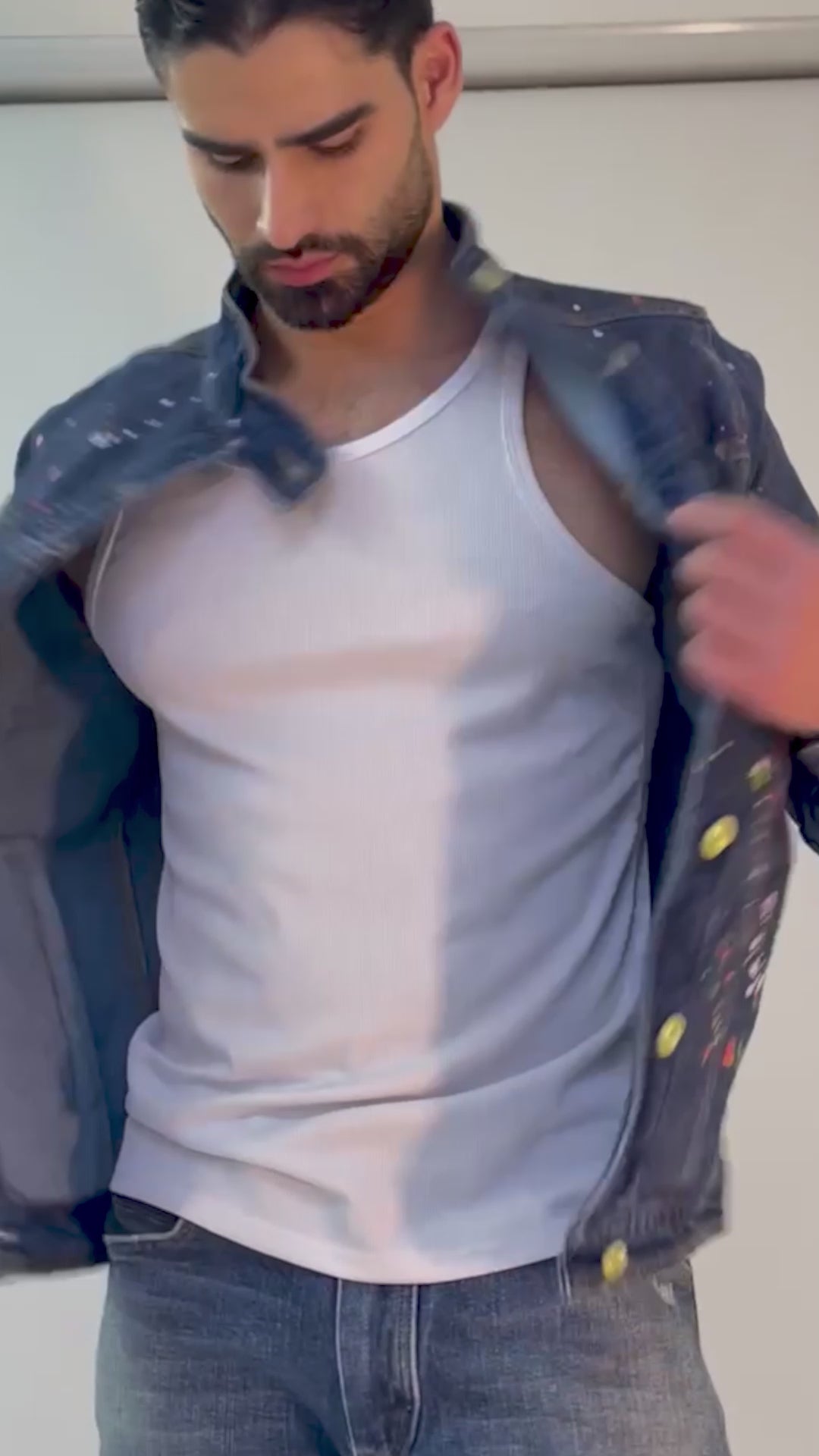 Painted Denim Jacket