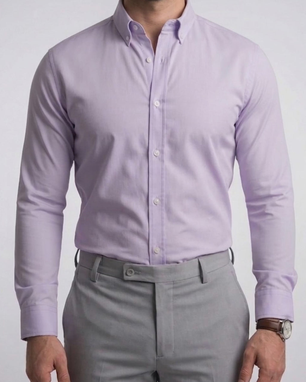 Flexible Long Sleeve Lilac Shirt