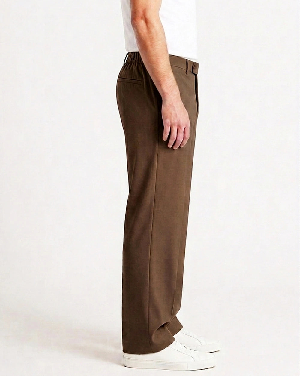 Flexible Grey Plaid Pants