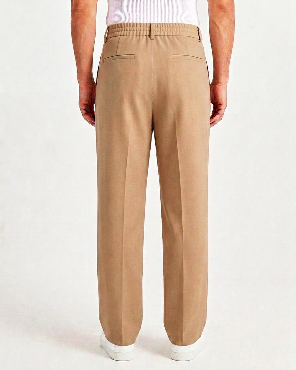 Flexible Grey Plaid Pants