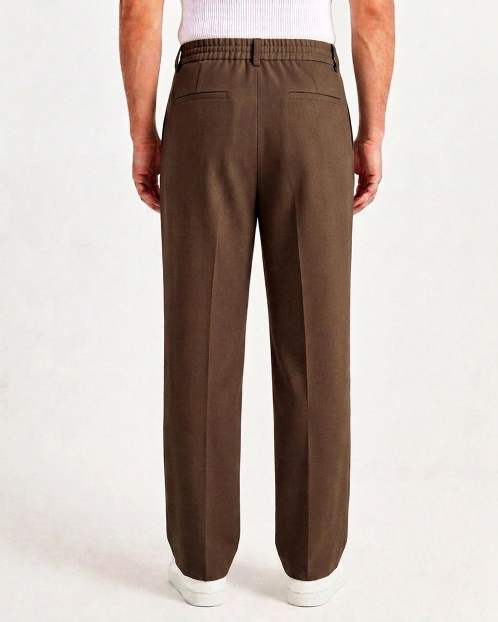 Flexible Grey Plaid Pants