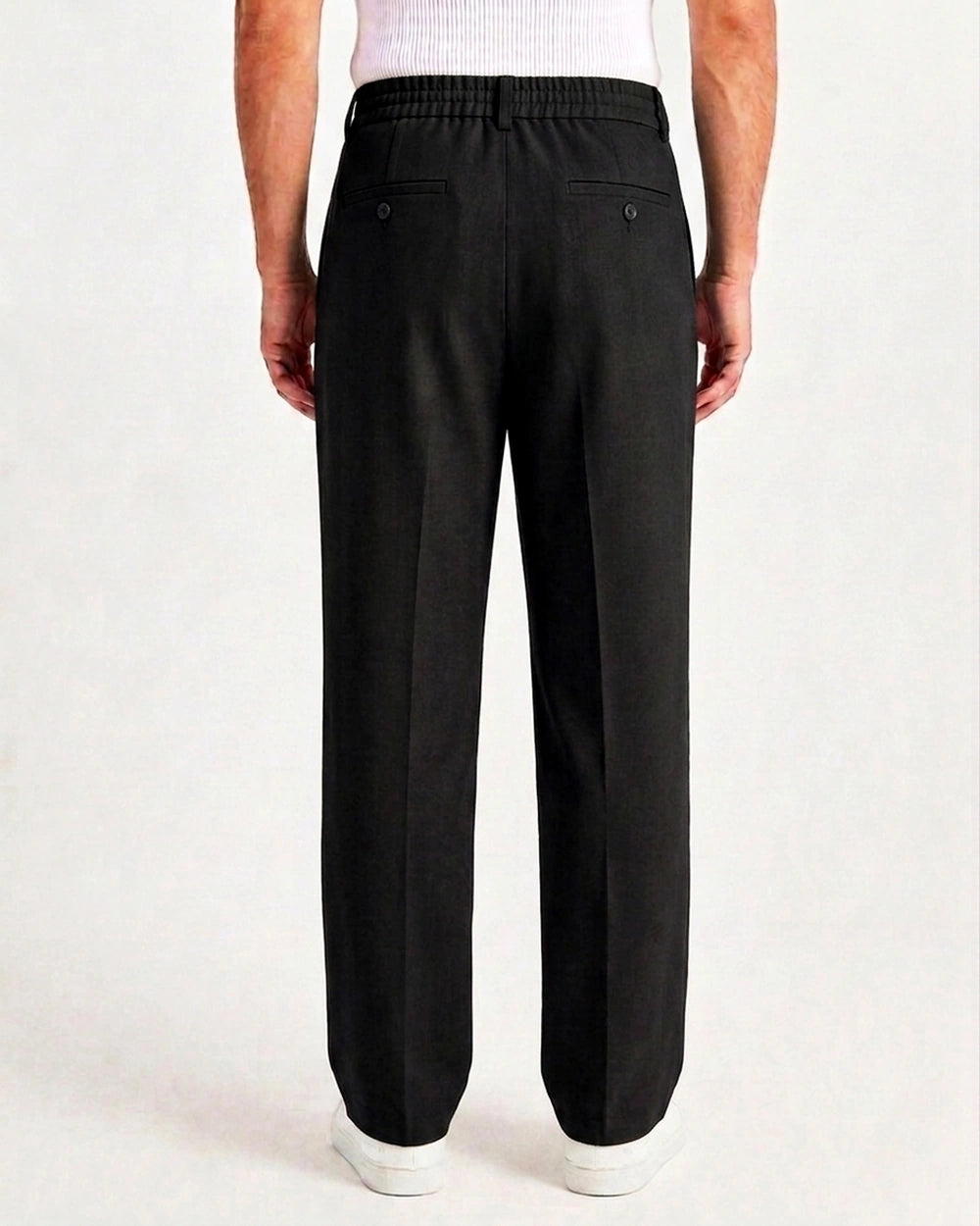 Flexible Grey Plaid Pants